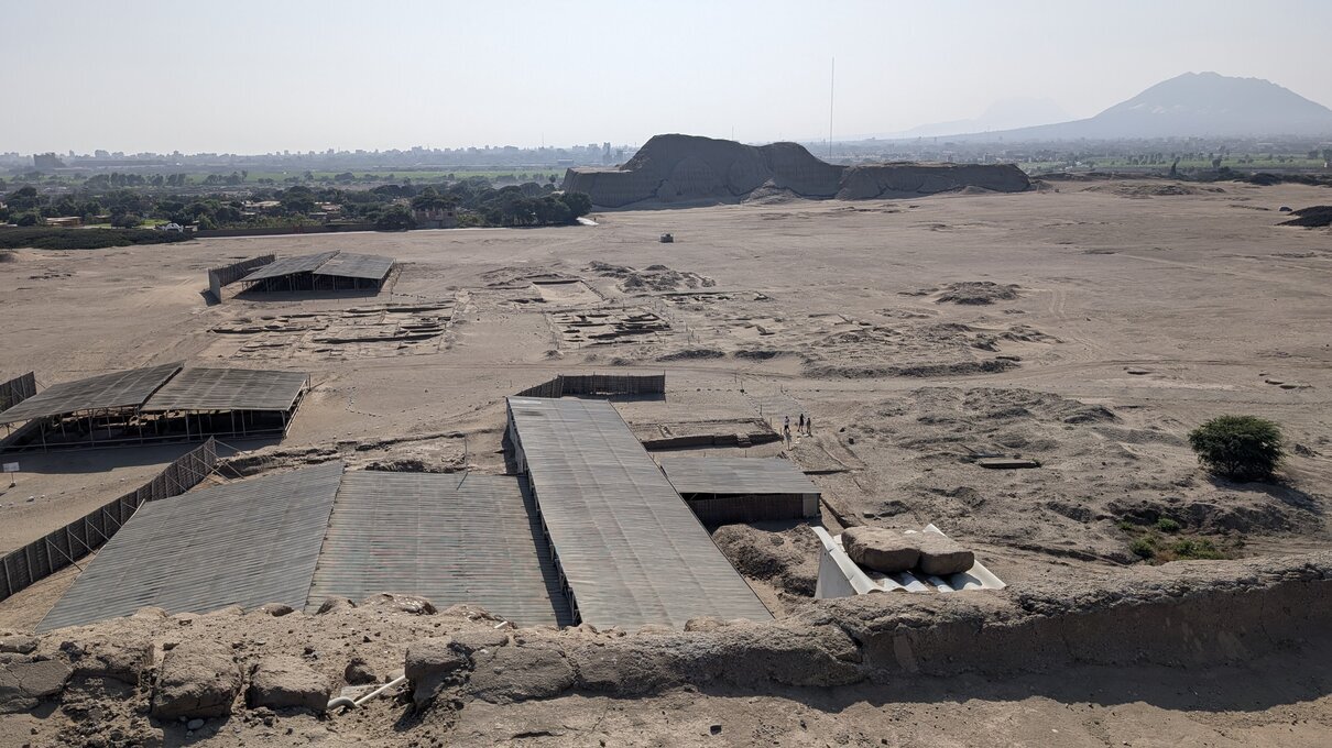 Huaca del Luna: uitzicht op Huaca del Sol