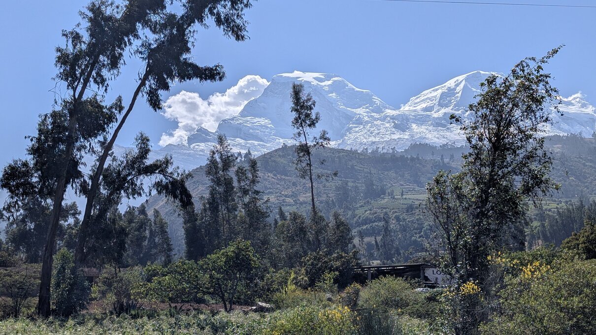 De gescheurde berg bij Yungay