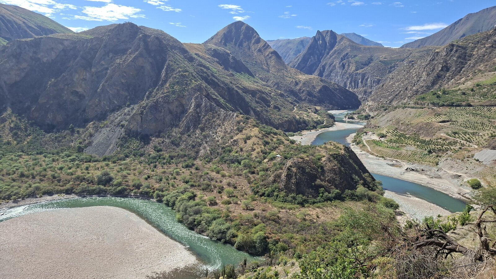 U bocht in de rivier, geen Horseshoe Bend, maar we waren dan wel alleen om er van te genieten