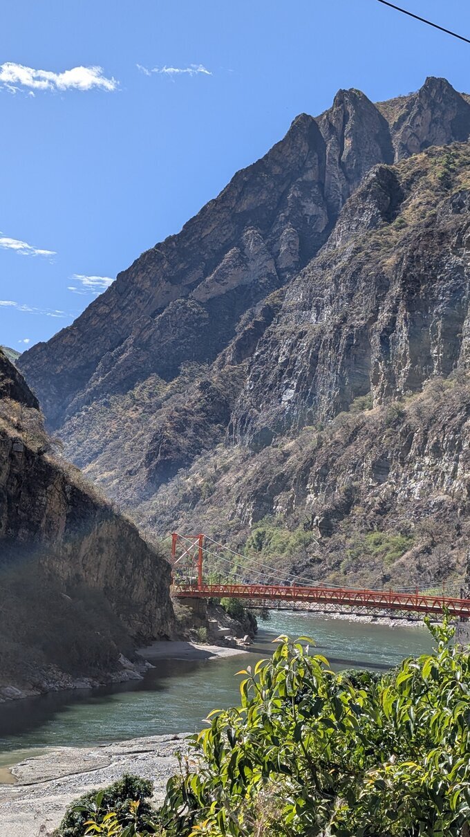 Brug over de Apurimac rivier